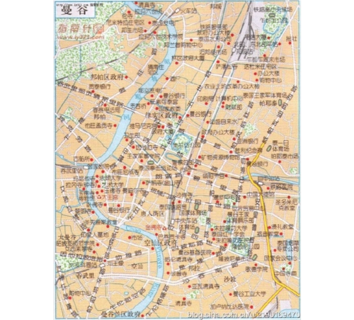 泰国曼谷地图中文高清版