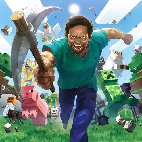 steve的形象是来自早期pre-classic的人类(human),可以通过按下g键