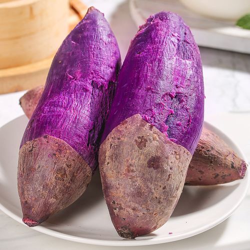紫罗兰紫薯红薯新鲜农家自种紫心番薯5斤地瓜番薯