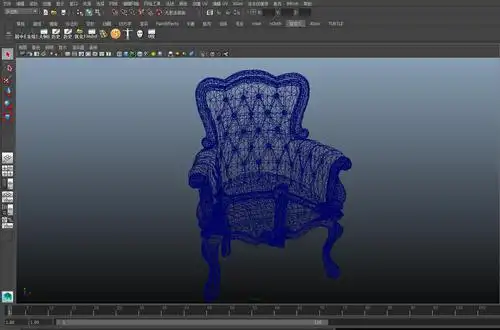 maya维多利亚风格的沙发椅模型
