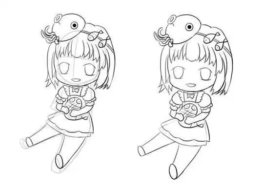 一步一步画双鱼座,可爱双鱼座怎么画