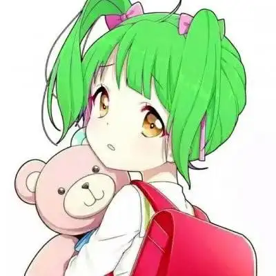 2021流行绿头发动漫头像