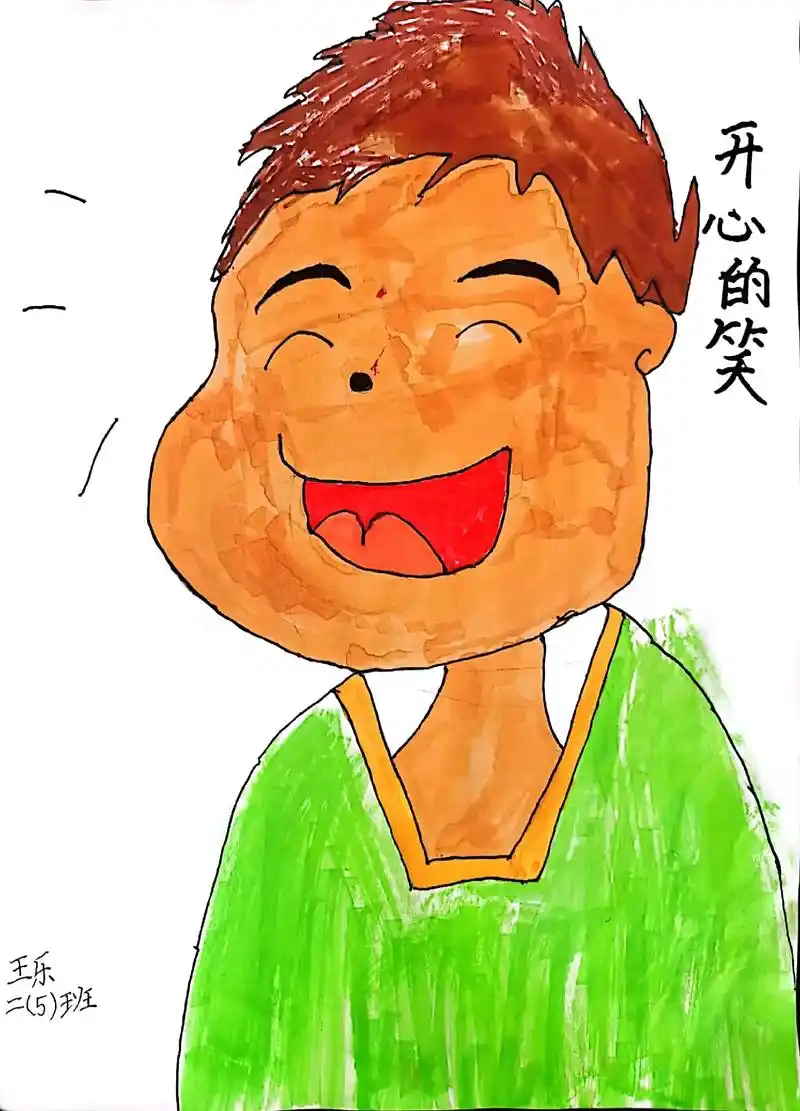 情绪绘画#童心童画 #做个快乐的小盆友 #给自己一个微笑96 - 抖音