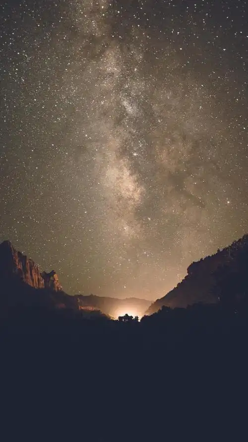 唯美夜晚星空风景