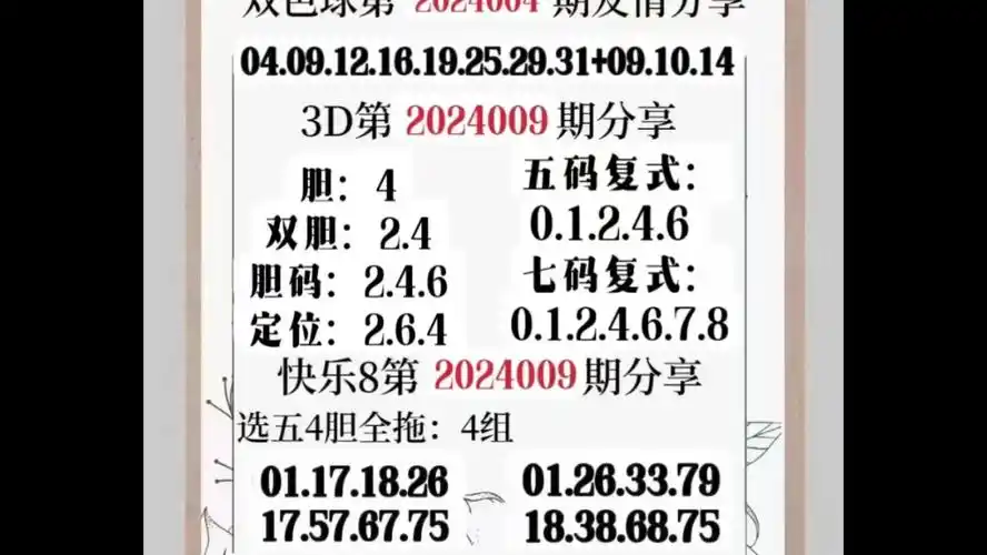 福彩3d第009期预测推荐今日惊天一注了