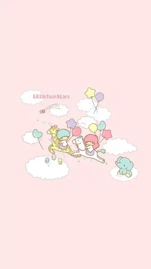 壁纸背景可爱卡通动漫小清新手绘平铺水彩风景