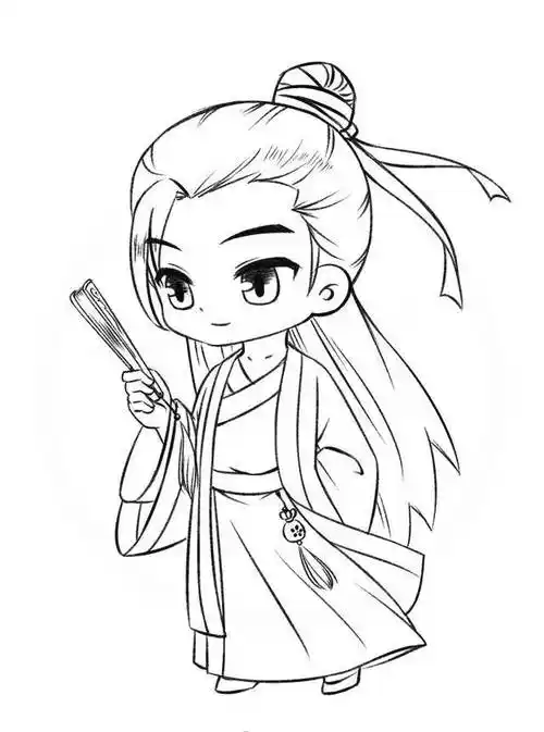 简笔画人物 简笔画人物男孩帅气