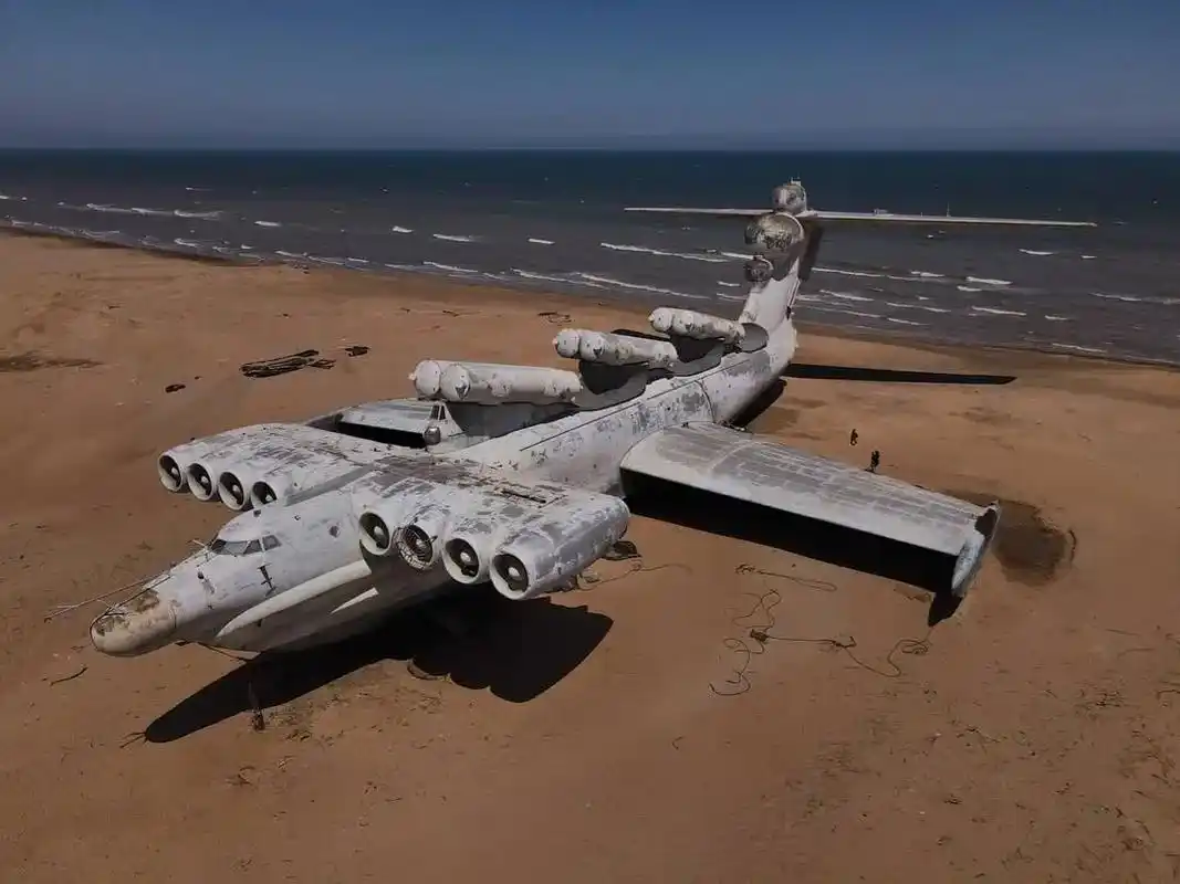 地效飞行器"里海怪物",冷苏时期产物#里海怪物 #鹞式  地 - 抖音