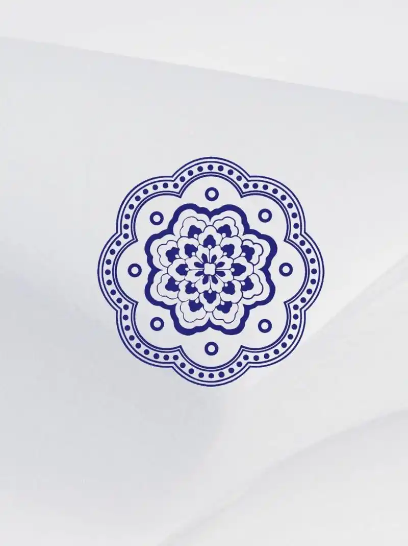 素材|中国风青花瓷花纹免抠元素png|天青 天青色是极其出尘,淡雅的