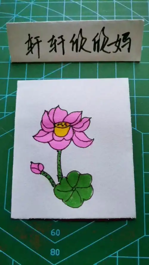 简笔画 出淤泥而不染的荷花