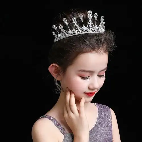 皇冠头饰儿童艾莎公主女童王冠水晶发箍苏菲亚小孩演出花童发饰
