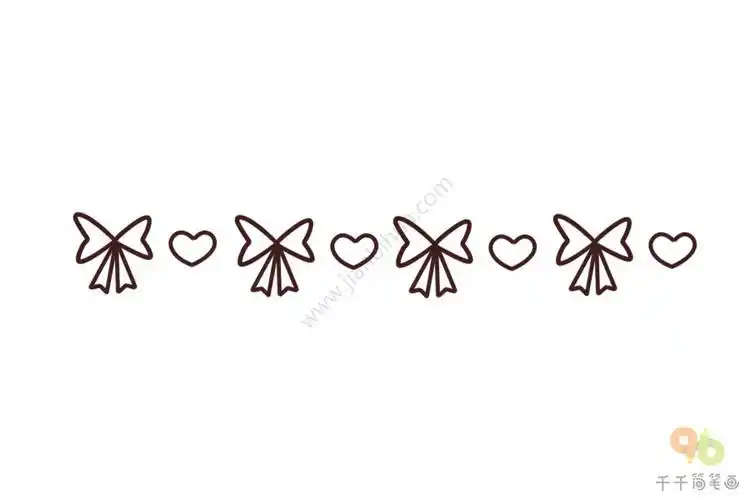 公主简笔画步骤小动物花边