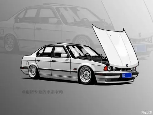 你说我画改装车漫画壁纸_宝马5系论坛_汽车之家论坛