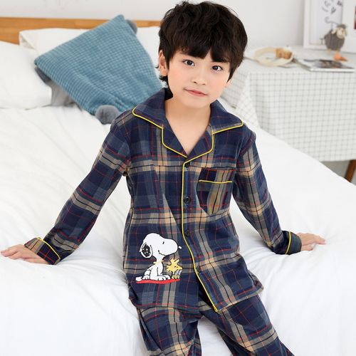 儿童睡衣长袖纯棉春秋秋季大男童装男孩小孩子家居服套装