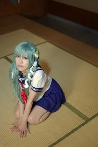 无下限初音未来露底cosplay