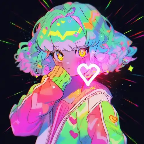 头像爱心彩绘头像