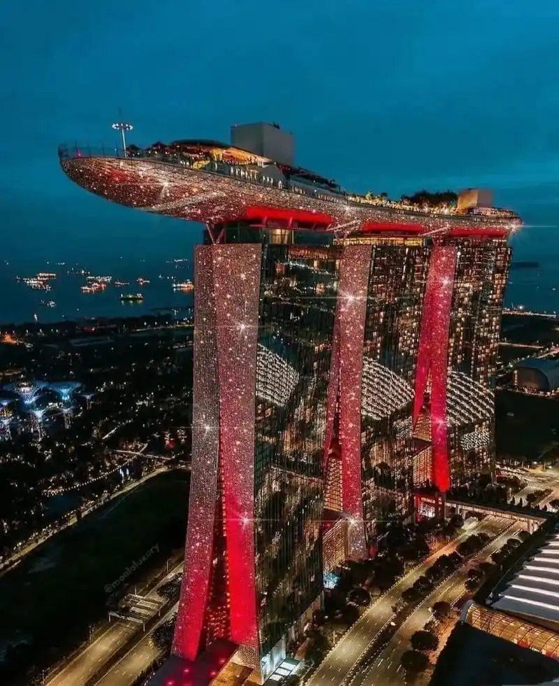 世界上最昂贵的酒店,外形上用了典型的三实金(乾卦)为造型,原 - 抖音