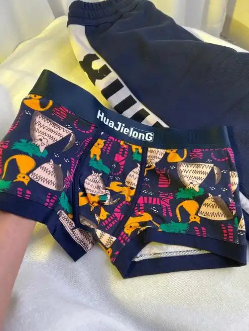 这男生印花内裤可拿100分印花太华丽了