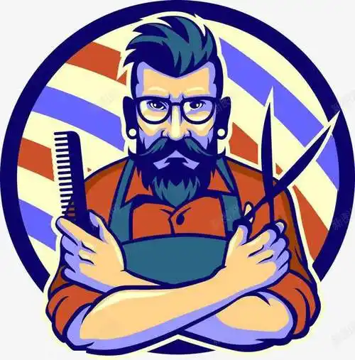 com 刀 剪刀 卡通刀 卡通理发师 手术刀 理发师 菜刀 餐具 高清免扣