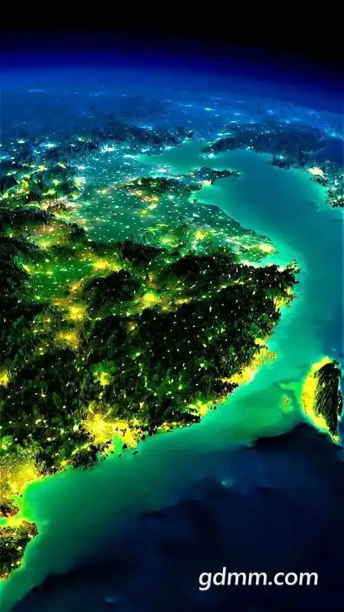 最新nasa卫星夜景图,粤西吊打粤东