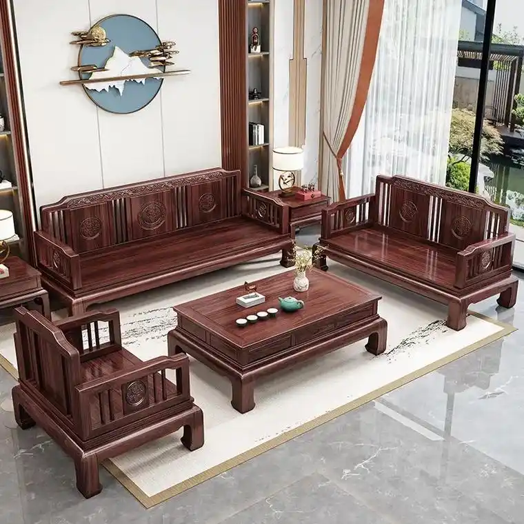 客厅里怎么能少了这样一套新中式家具呢?