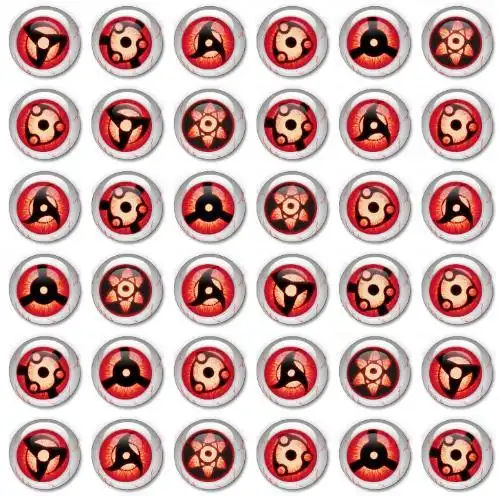 求火影忍者轮回眼,写轮眼,白眼以及其他的一些瞳术中的眼睛图片!