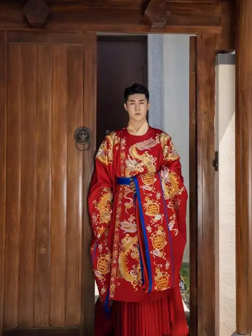 中式汉服婚礼男士篇73太有仪式感啦济南汉服