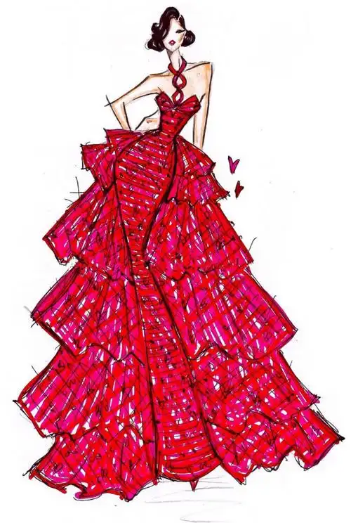 【笔尖时尚】 手绘插画 服装插画 素材 服饰风尚 插画 | 让衣服负责美