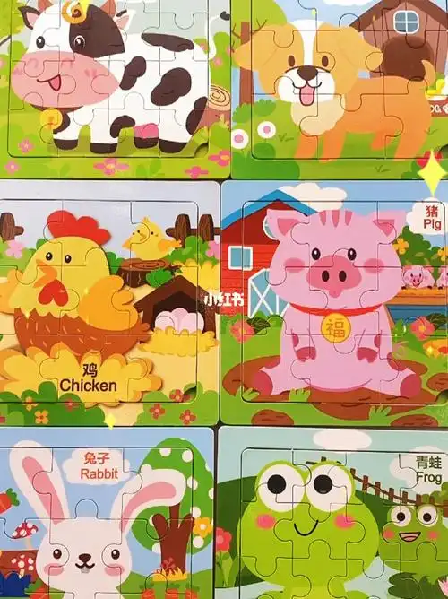 可可爱爱的小动物拼图你最喜欢哪组