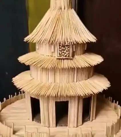 男子用四万根牙签做天坛模型是怎么回事网友高手在民间