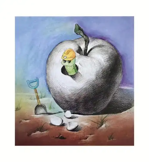 儿童美术  #儿童创意美术  #创意美术  #素材分享  #素描  #创意素描