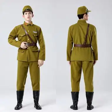 毛呢日本军官大佐太君军装鬼子进村年会喜剧小品舞台表演出服装