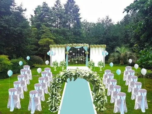 户外草坪婚礼舞台区设计