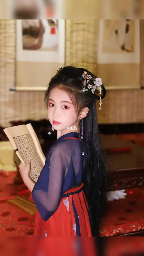 小可爱穿汉服古风照片