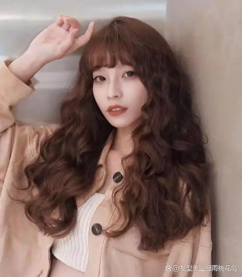 长发烫全头极具风情