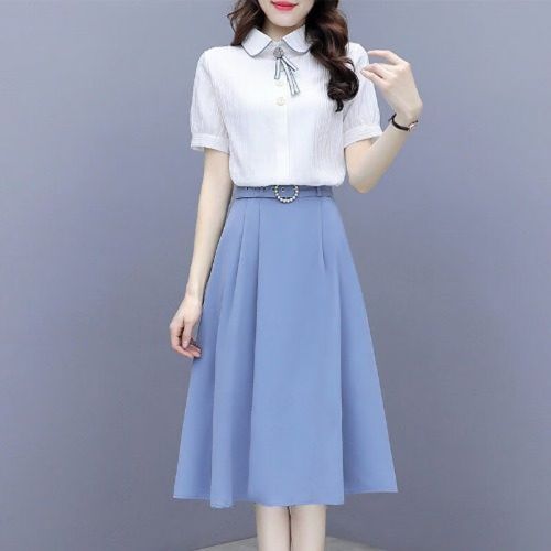 适合女大学生教资面试的夏装穿搭套装夏季新款正式场合教师气质衣服