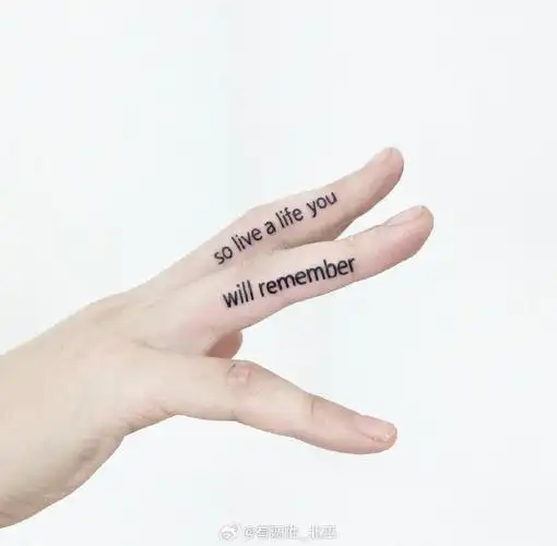 手指纹身##英文纹身