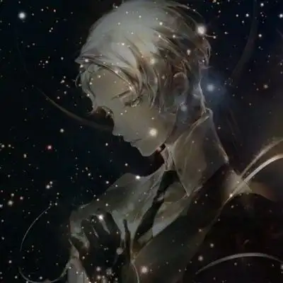 男生动漫梦幻星空 夜空中最亮的星