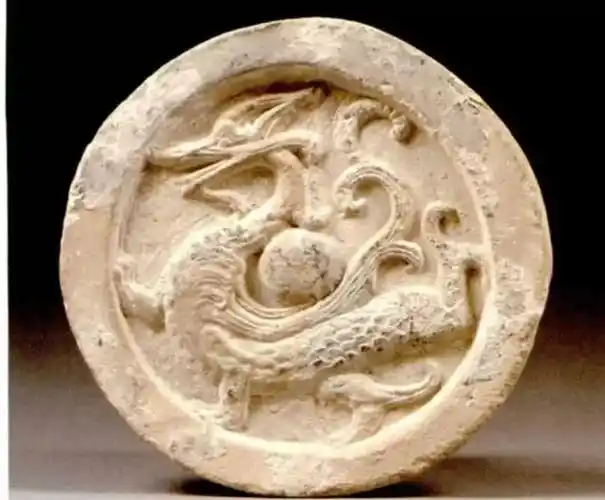 汉代 四神之龙纹瓦当 陕西历史博物馆藏