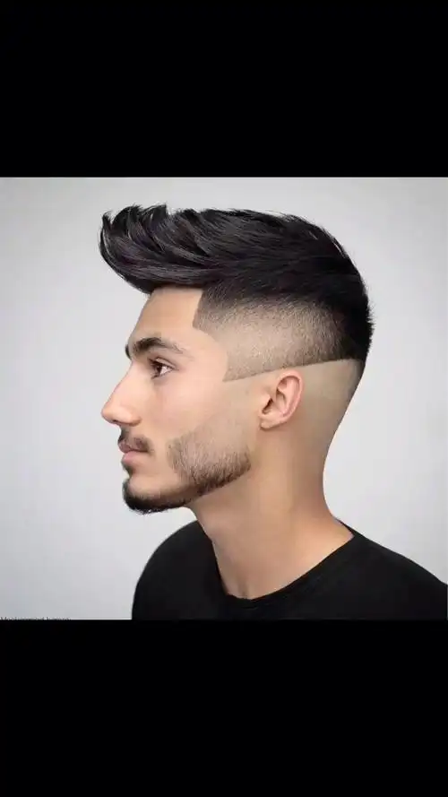 男士复古渐变油头 时尚修剪风格