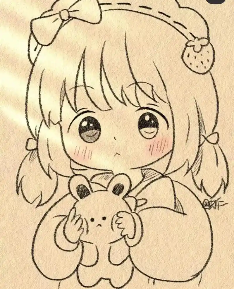 可爱头像女卡通呆萌