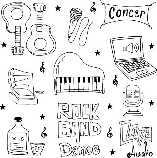 工具音乐收藏涂鸦