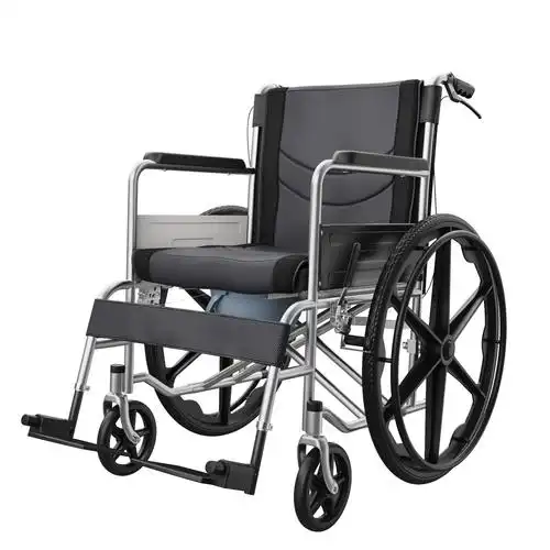 恒倍舒轮椅折叠轻便小型带坐便器老人老年便携残疾人代步车手推车