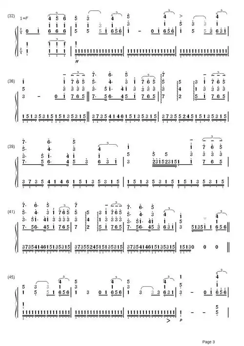 火的战车简谱  没看过这部电影,但你一定听过这首歌3