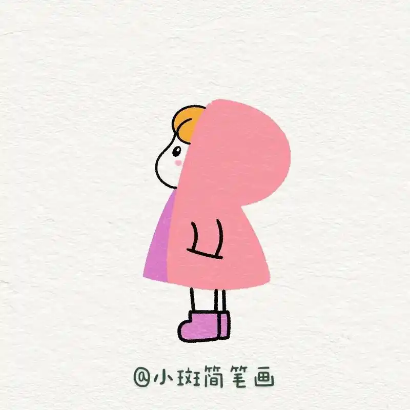 用字母r画可爱的小女孩.一起来画可爱的小朋友吧,这个画法简单 - 抖音