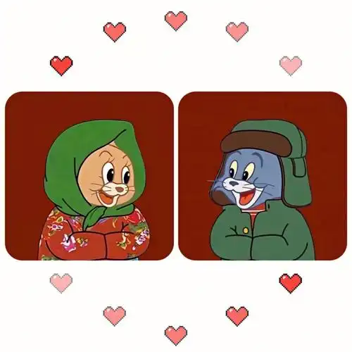 猫和老鼠情侣头像