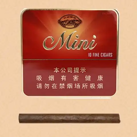 00/盒长城雪茄铁盒装_《长城雪茄铁盒装》,长城迷你香草100%天然雪茄