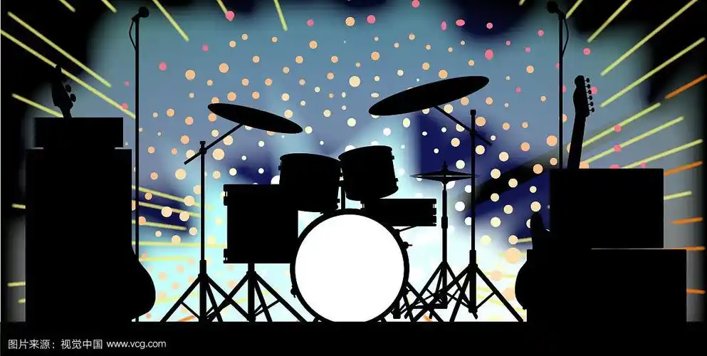 明亮摇滚乐队舞台