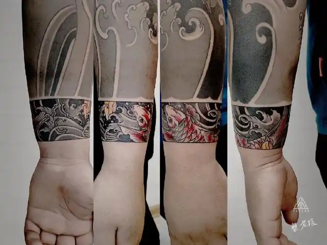 南京纹身传统锦鲤鱼手环