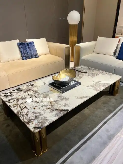 高端轻奢家具巴西潘多拉奢石茶几真的绝美
